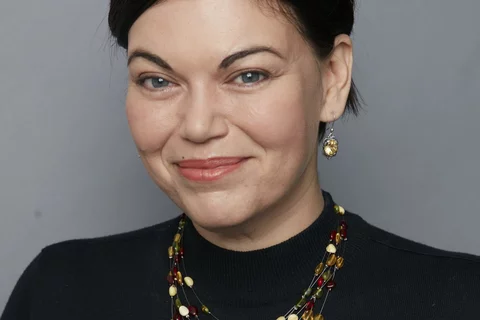 Headshot of Adrienne Martinez speaking at Women’s Leadership Conference